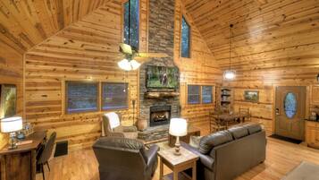 Cheminée, baby-foot