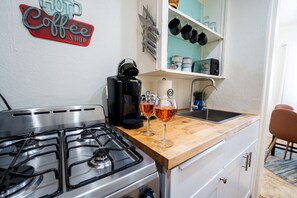 Fridge, microwave, oven, stovetop - Breezy 1BR Retreat • Walk to UofA (Tucson)