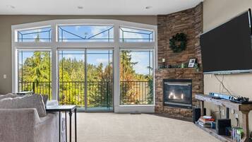 Smart-TV, Kamin, Videospiele, DVD-Player