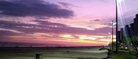 Beach nearby, sun-loungers