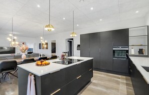 Fridge, oven, dishwasher, coffee/tea maker