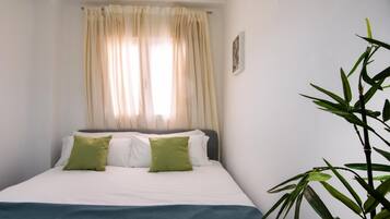 2 slaapkamers, een strijkplank/strijkijzer, reisbedje, gratis wifi