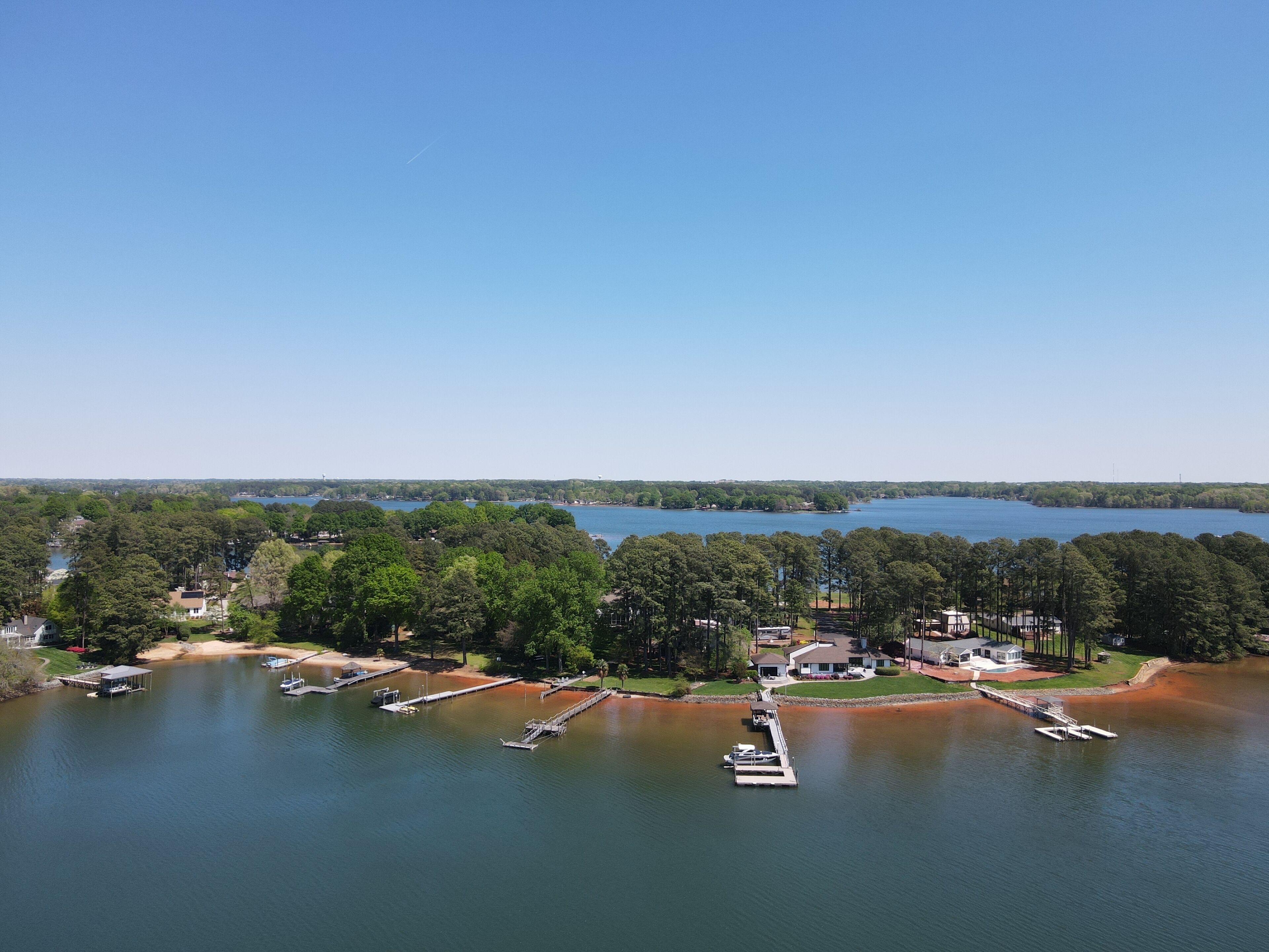 Lake Norman waterfront home with incredible sunset views
