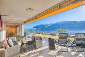 Outdoor dining - Panorama maggiore apartment, Locarno, Switzerland (Locarno)