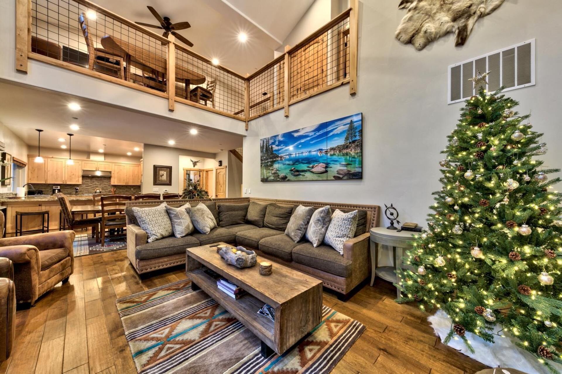 Smart TV, fireplace, DVD player