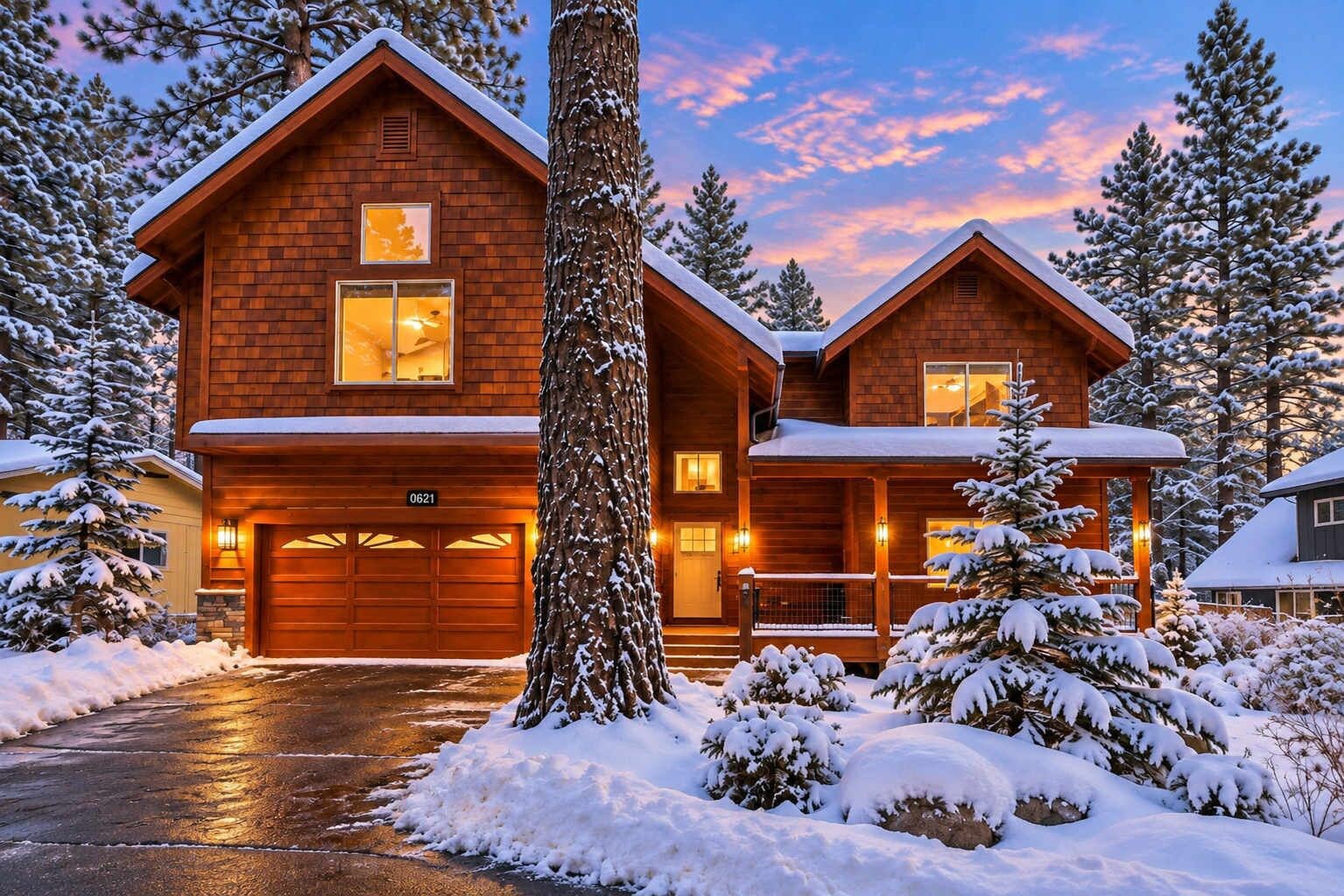 Your Tahoe getaway includes a private hot tub, 4 bedrooms, 3 full bathrooms, two living areas plus a loft, a stone gas fireplace, dining for 10, central A/C, and free EV charging. Professionally prepared for every stay, with local 24/7 guest support.