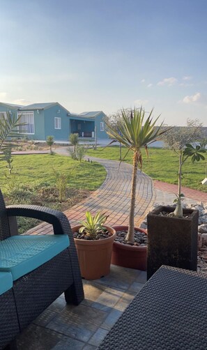 Terrace/patio - 3 bedrooms in the farm with stay in Desert Hut (Ras Alkhimah)