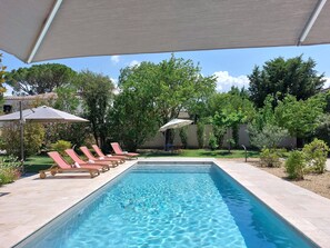 Outdoor pool - Villa Art-Déco, 5 mn walk from the city center of Saint-Rémy- Pool, Clim - 4ps (Saint-Rémy-de-Provence)