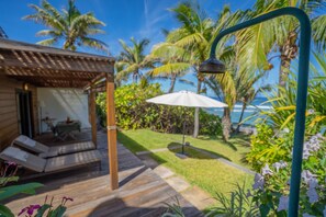 Terrace/patio - ST GILLES, CHARMING HOUSE, seaside, Coral villa, lagoon, 4 **** (Saint Paul)