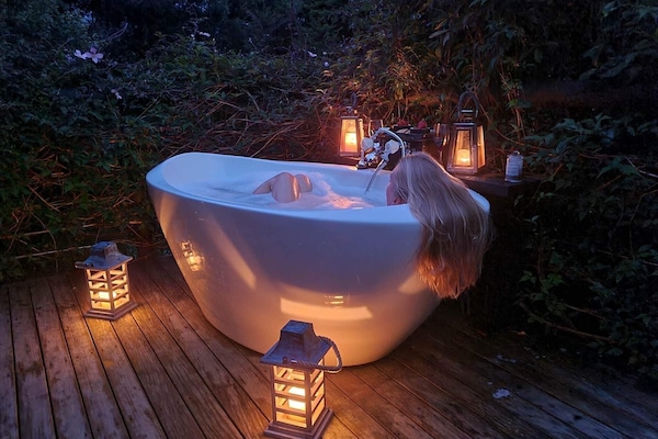 Idromassaggio all'aperto