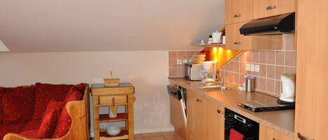Fridge, dishwasher