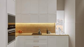 Espresso maker, electric kettle