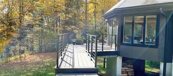 Large Vermont ski home on private scenic lot centrally located in the Mad River Valley