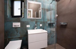 Shower, hair dryer