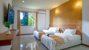 Premium bedding, memory foam beds, minibar, in-room safe