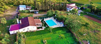 Villa 'La Blanca de Aroche' with Mountain Views, Private Pool & Wi-Fi