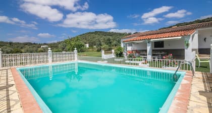 Villa 'La Blanca de Aroche' with Mountain Views, Private Pool & Wi-Fi