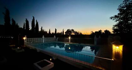 Villa 'La Blanca de Aroche' with Mountain Views, Private Pool & Wi-Fi