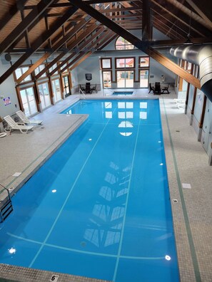 Indoor pool, a heated pool