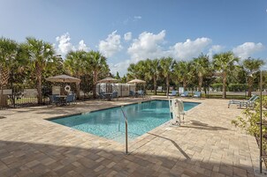 Outdoor pool, open 8:00 AM to 7:30 PM, pool umbrellas, sun loungers