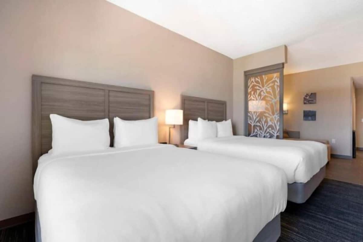 Hypo-allergenic bedding, minibar, in-room safe, desk