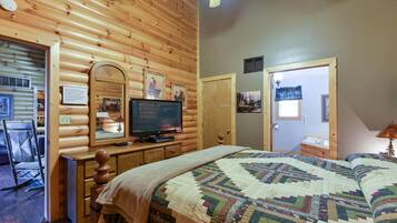 3 bedrooms, desk, iron/ironing board, travel crib