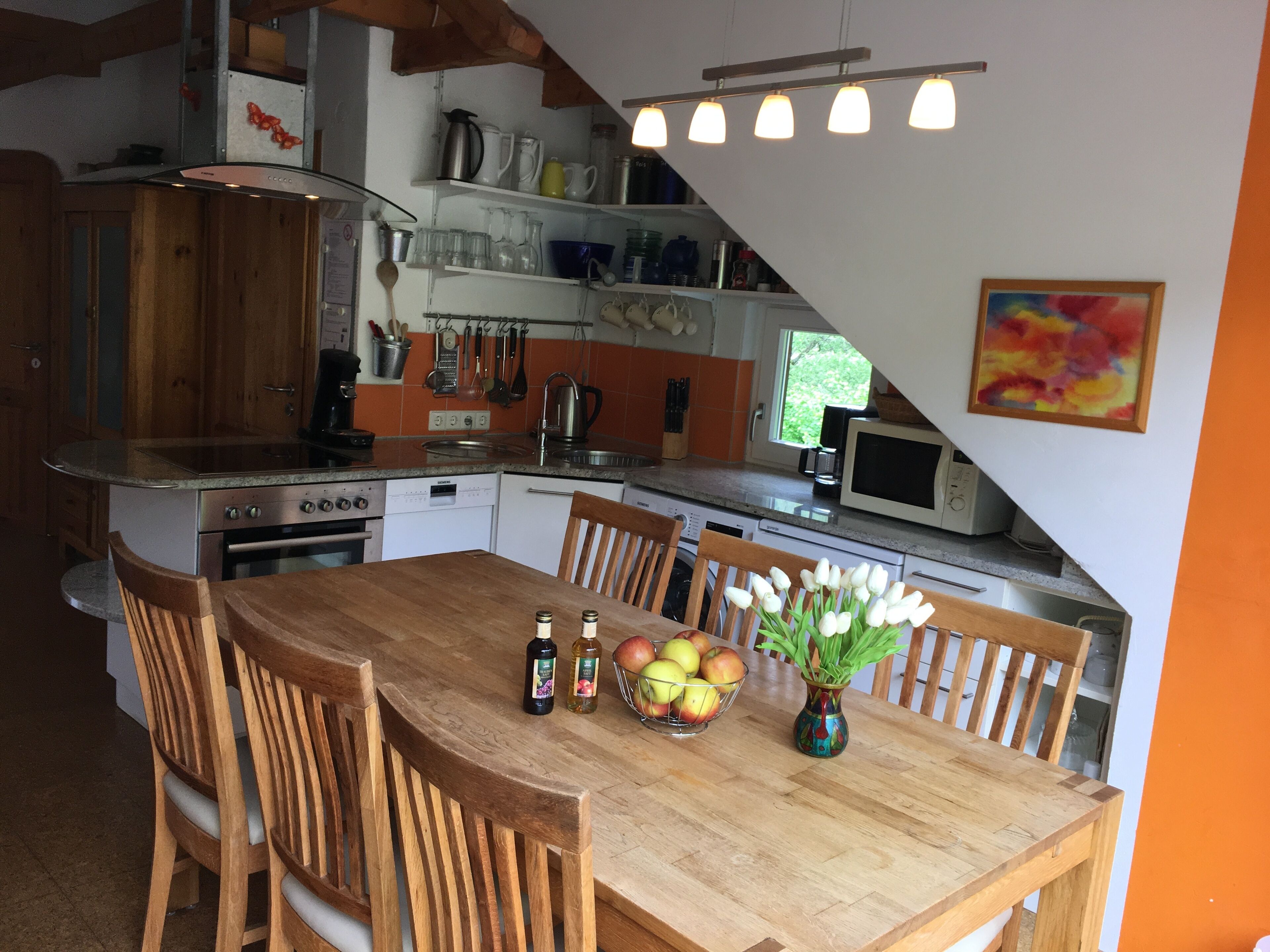 Réfrigérateur, micro-ondes, plaque de cuisson, lave-vaisselle