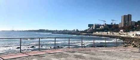 En la playa