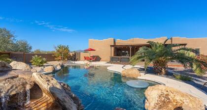 Western desert escape, pool, backyard oasis