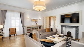 TV connectée, cheminée