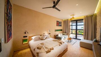 1 chambre, literie de qualité supérieure, couette en duvet d'oie