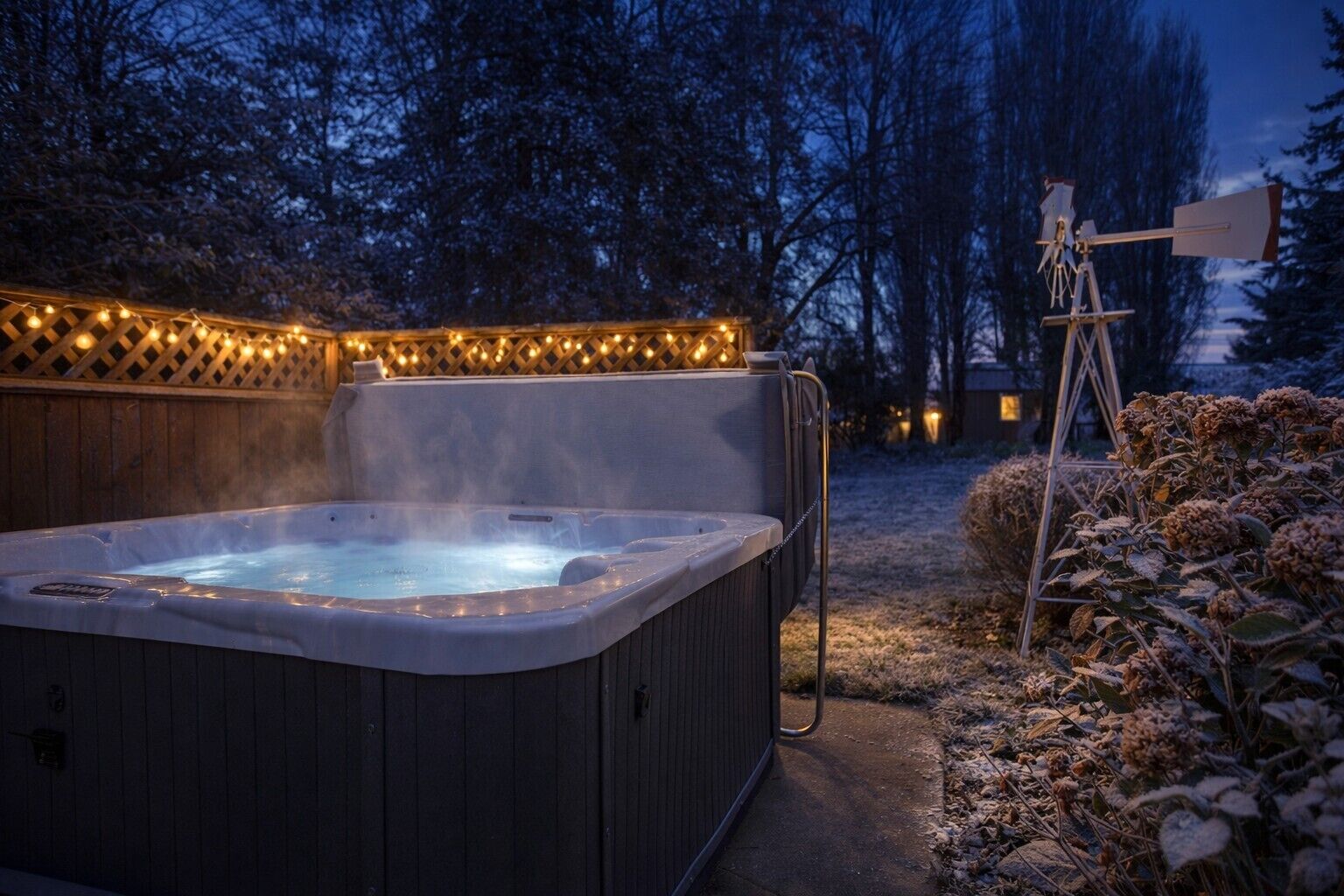 Tina de hidromasaje al aire libre