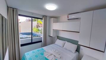 Apartamento exclusivo | 1 quarto, individualmente decorados, individualmente mobiliados