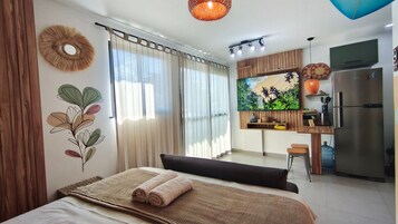Estudio | 1 dormitorio, decoración individual, mobiliario individual y wifi gratis