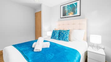 2 bedrooms, iron/ironing board, travel crib, free WiFi