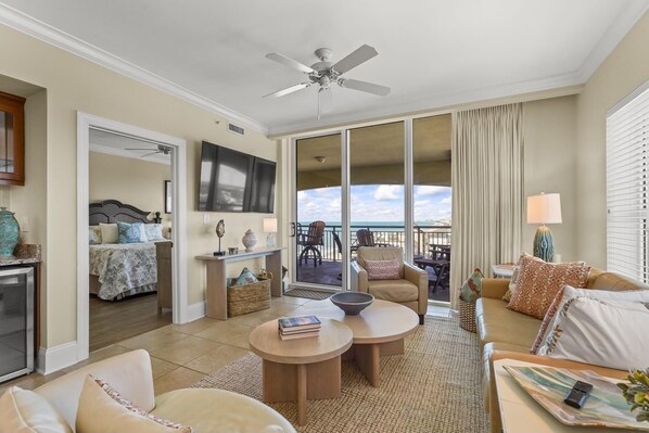 Smart TV, DVD player, books