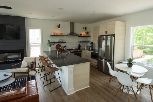 Private kitchen - Modern Private Townhome with Rooftop Deck & Ocean Views! (Virginia Beach)