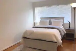 2 bedrooms, desk, iron/ironing board, travel cot