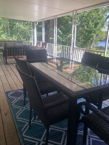 Waterfront, Snowmobile trials nearby, close to town