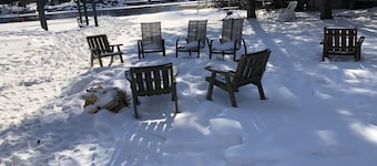 Waterfront, Snowmobile trials nearby, close to town