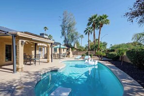 A heated pool