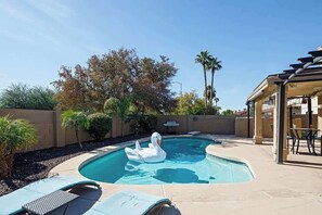 A heated pool