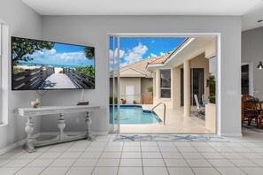 A heated pool