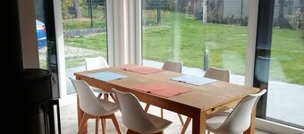 Maison de vacances 'Loewe Bad Frankenhausen' avec vue sur les montagnes, jardin et Wi-Fi.
