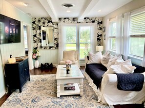 Smart TV, table football, books