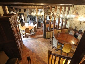 Dining - Charming hunting lodge with pets, fireplace, and garden in Perche (Longny-au-Perche)
