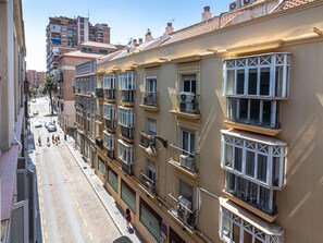 Balcony - Spacious 1-Bedroom Apartment in Central Malaga with French Balcony and High-Speed WiFi (Málaga)