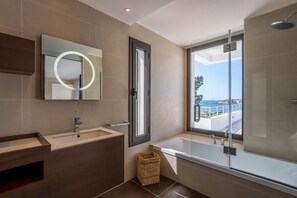 Bathtub, hair dryer