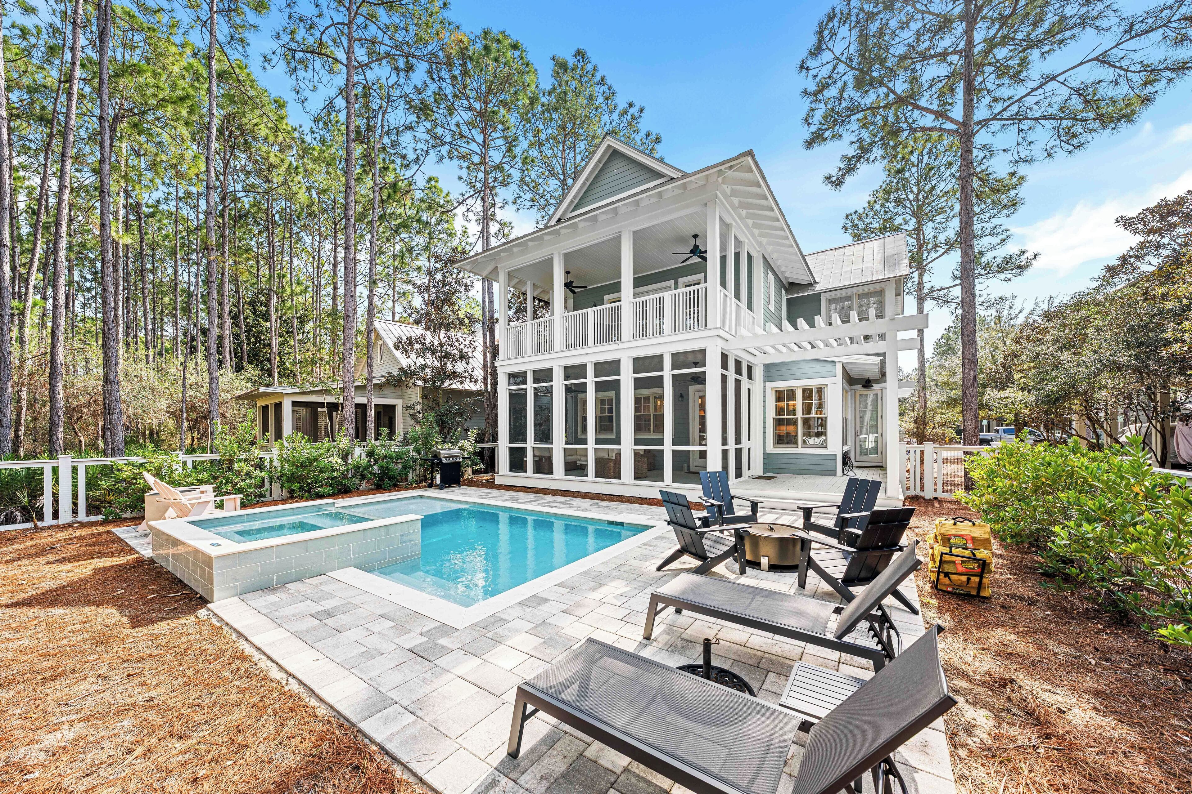 Et oppvarmet basseng