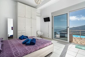 2 bedrooms, iron/ironing board, free WiFi, bed sheets - Villa 'Villa Porto Katsiki' with Sea View, Wi-Fi and Air Conditioning (Lefkadas)